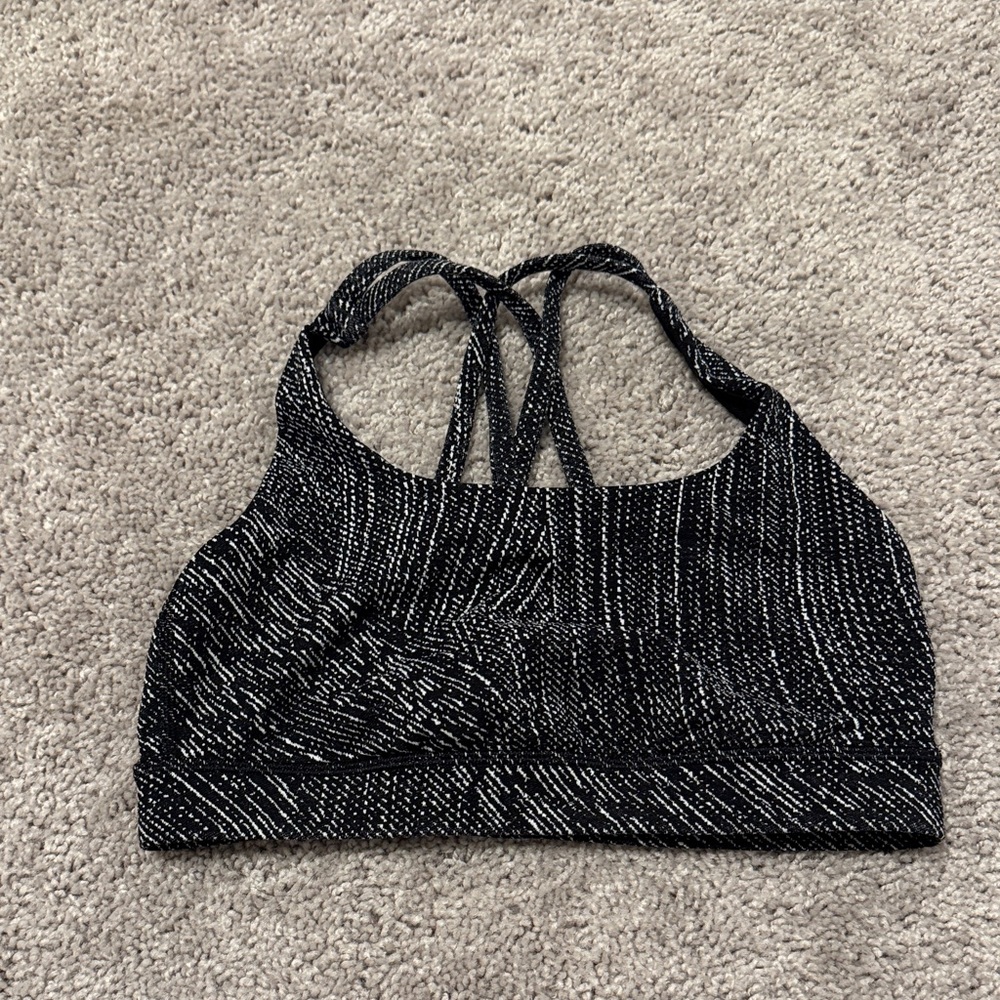 lululemon athletica Black and White Sports Bra